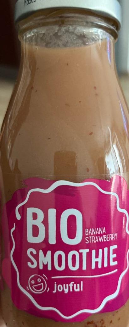 Fotografie - Bio smoothie banana strawberry Joyful