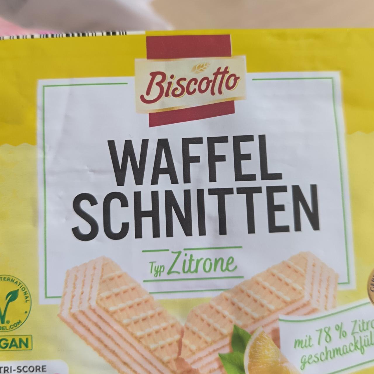 Fotografie - Waffel schnitten typ zitrone Biscotto