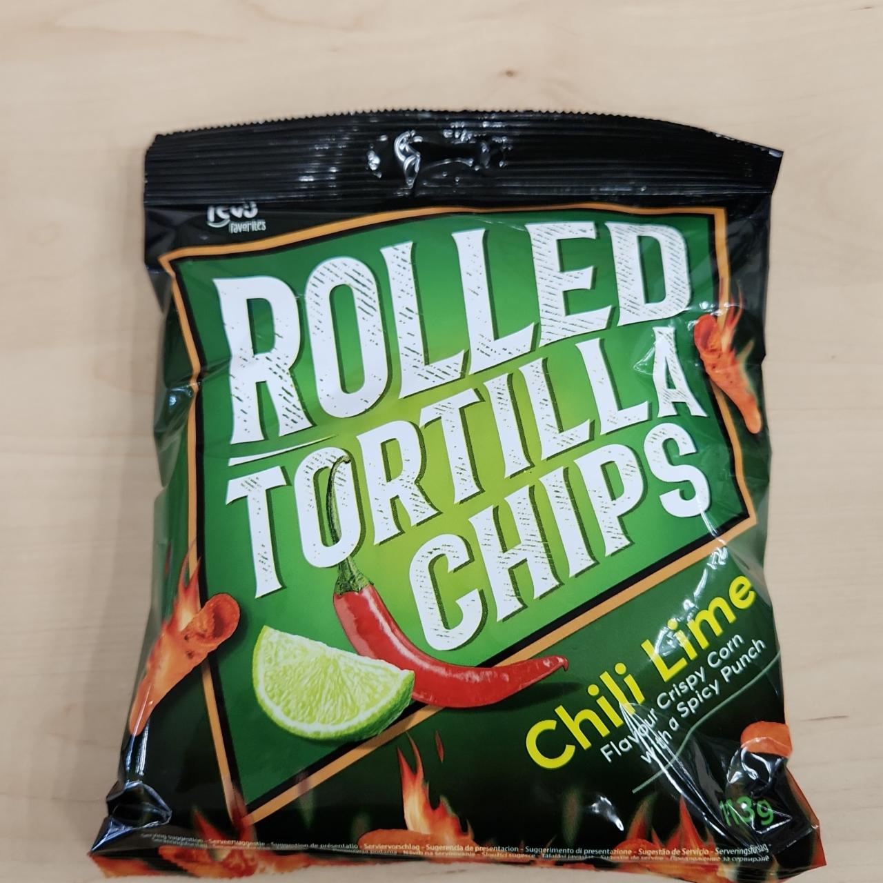 Fotografie - Rolled Tortilla Chips Chili Lime