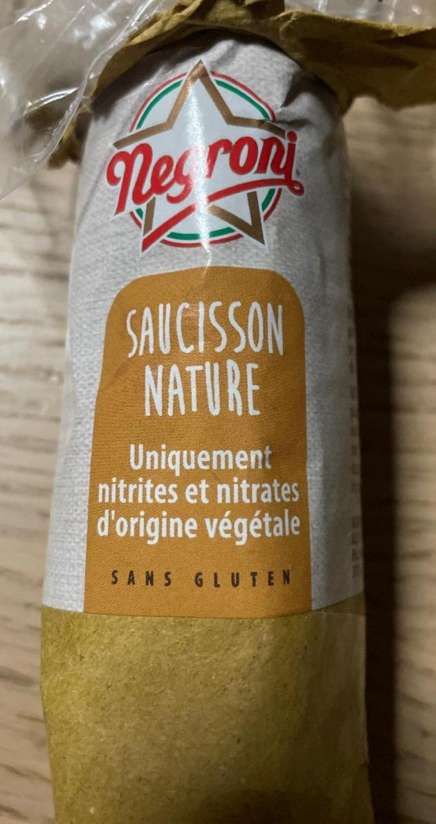 Fotografie - Saucisson nature Negroni