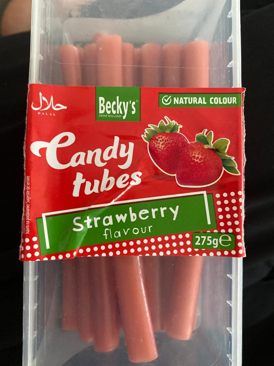 Fotografie - Candy tubes strawberry flavour Becky's