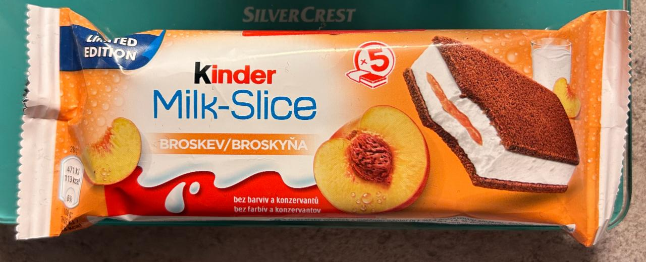 Fotografie - Milk-slice broskev Kinder