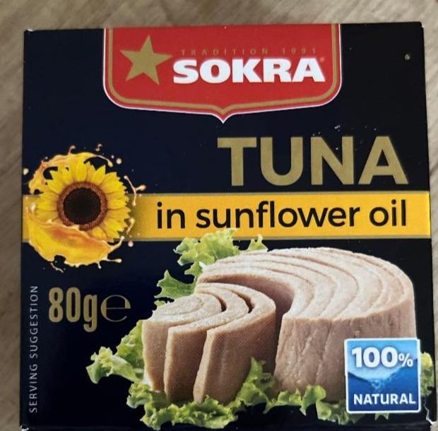Fotografie - Tuniak v slnečnicovom oleji Sokra