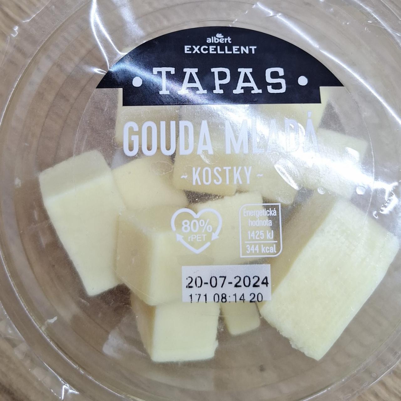 Fotografie - Tapas gouda mladá kostky Albert Excellent