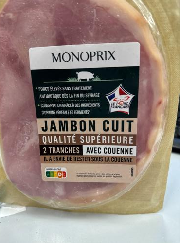 Fotografie - Jambon cuit Monoprix