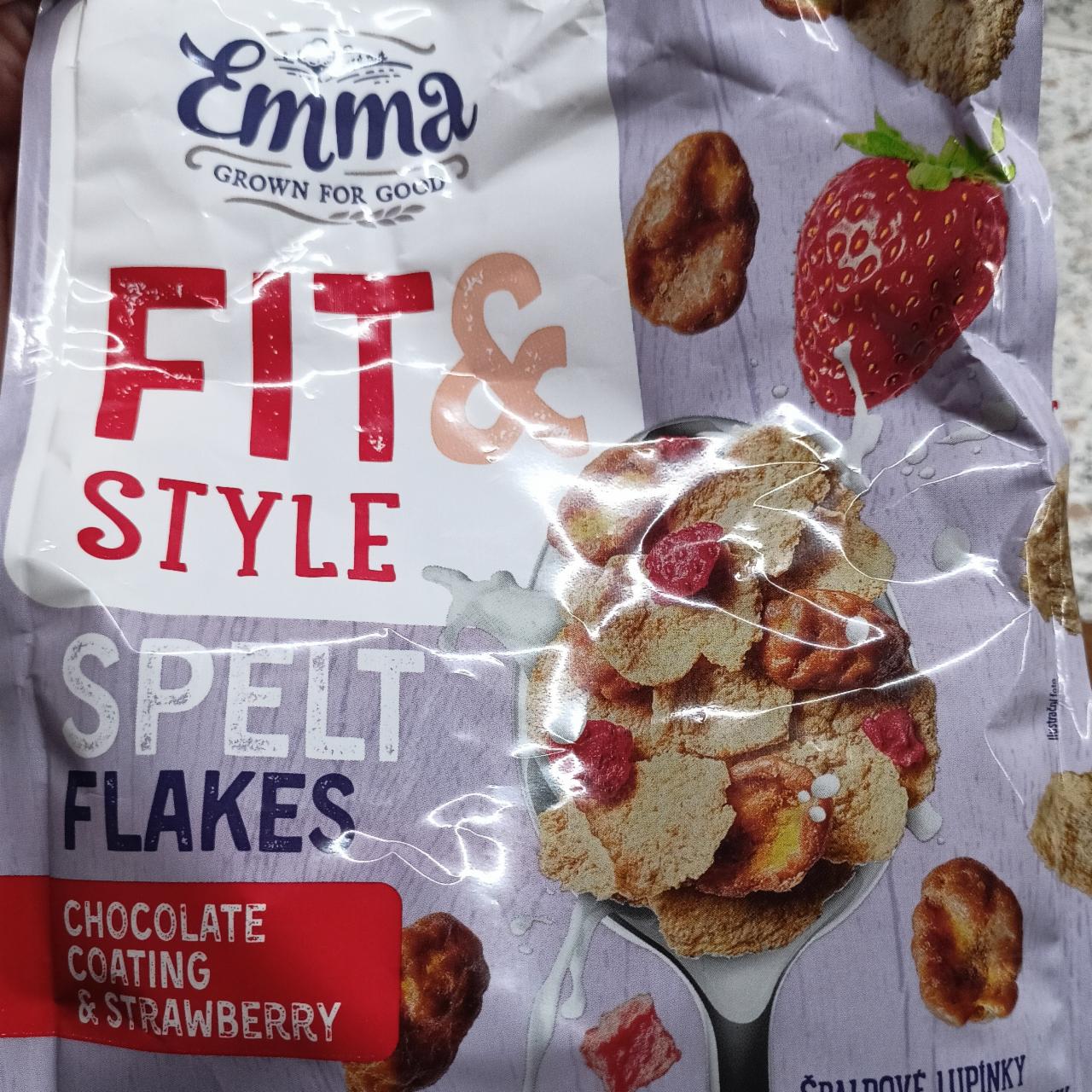 Fotografie - Fit&style spelt flakes chocolate coating and strawberry Emma