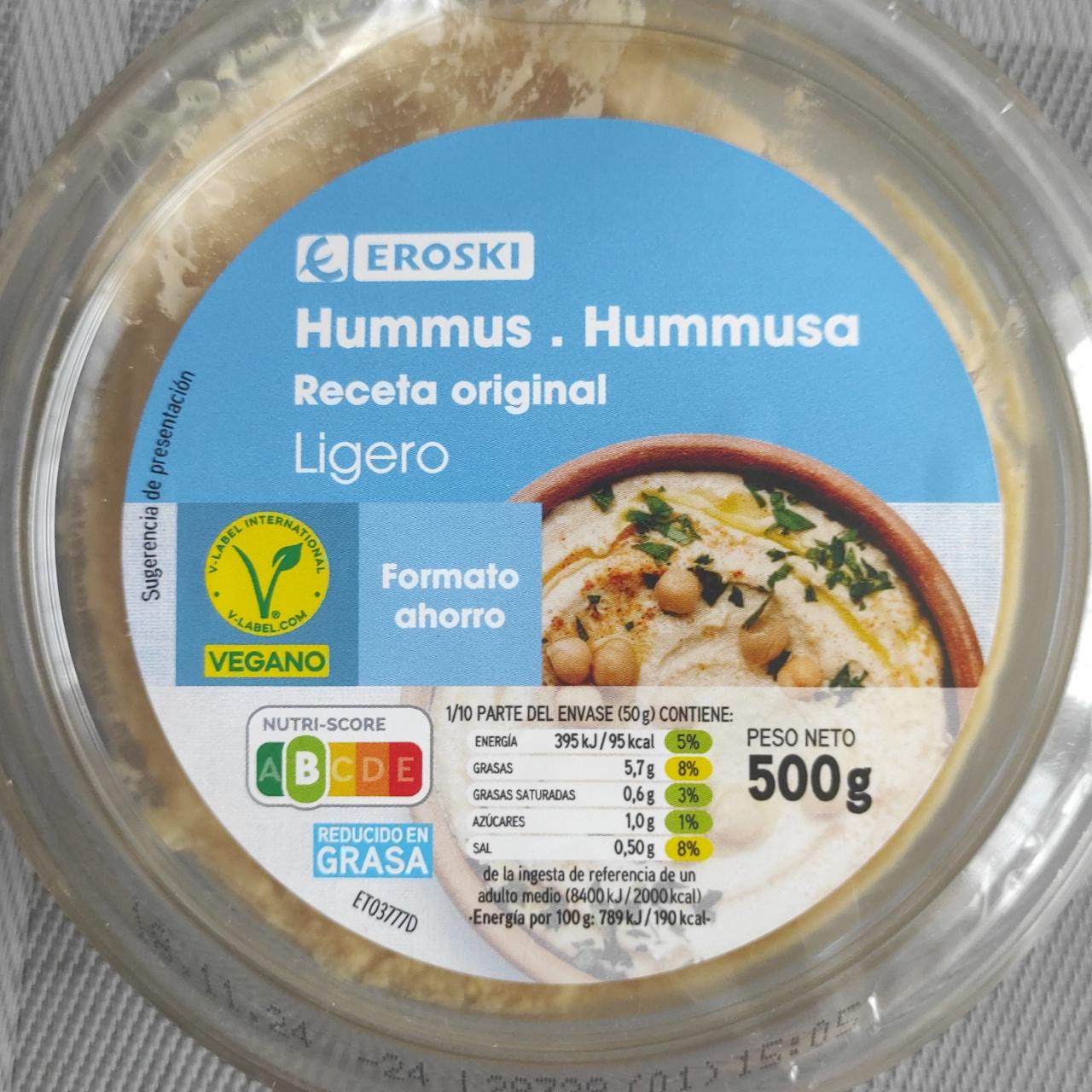 Fotografie - Hummus ligero Eroski