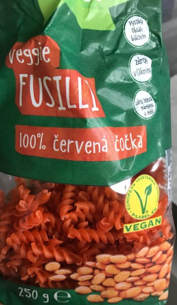 Fotografie - Veggie Fusilli 100% červená čočka Vemondo