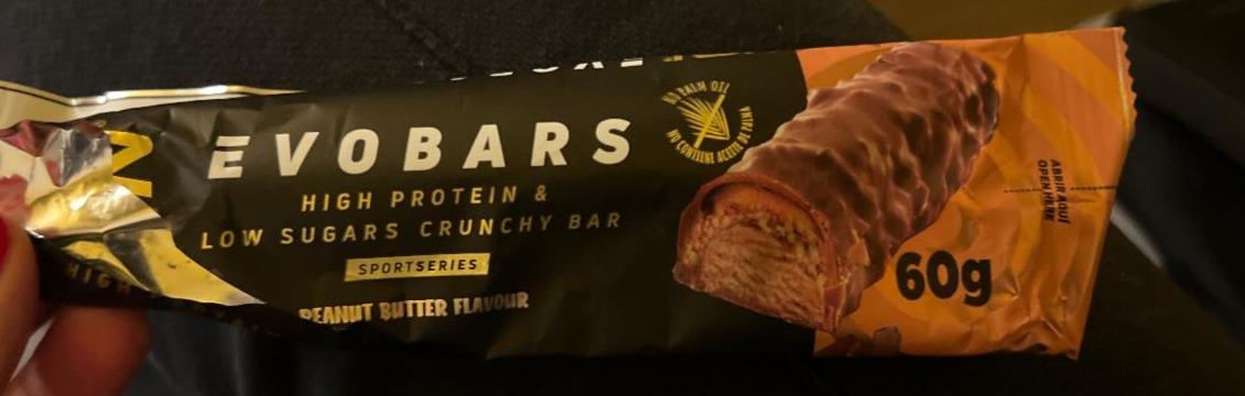 Fotografie - Evobars peanut butter flavour HSN