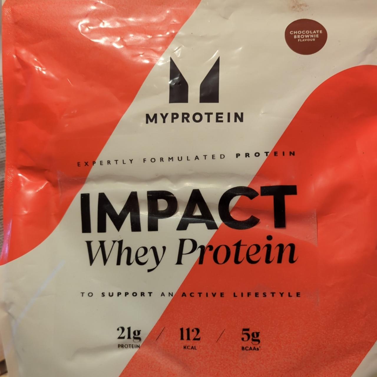 Fotografie - Impact whey protein chocolate brownie Myprotein