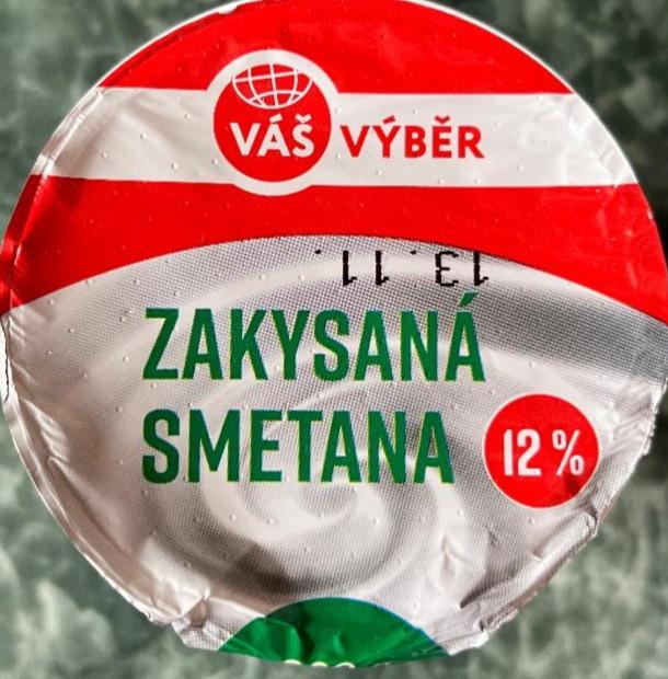 Fotografie - Zakysaná smetana 12% Váš Výběr