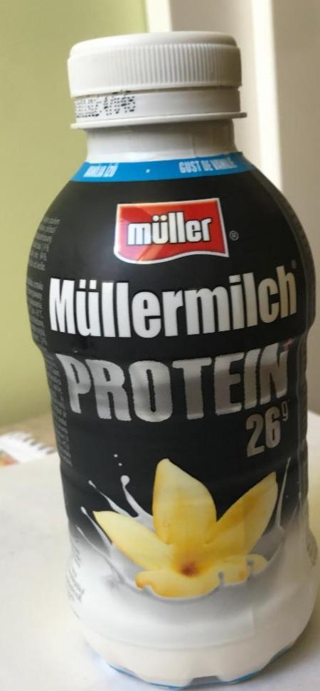 Fotografie - Müllermilch protein mléčný nápoj vanilka Müller