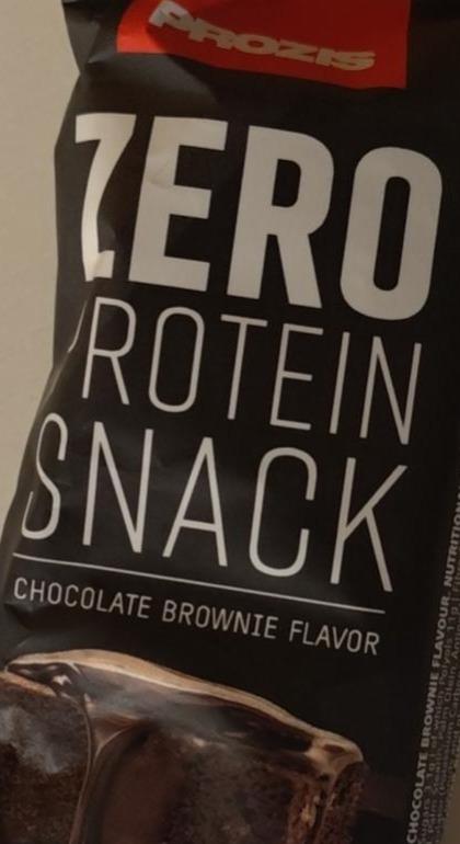 Fotografie - Zero protein snack chocolate brownie flavor Prozis