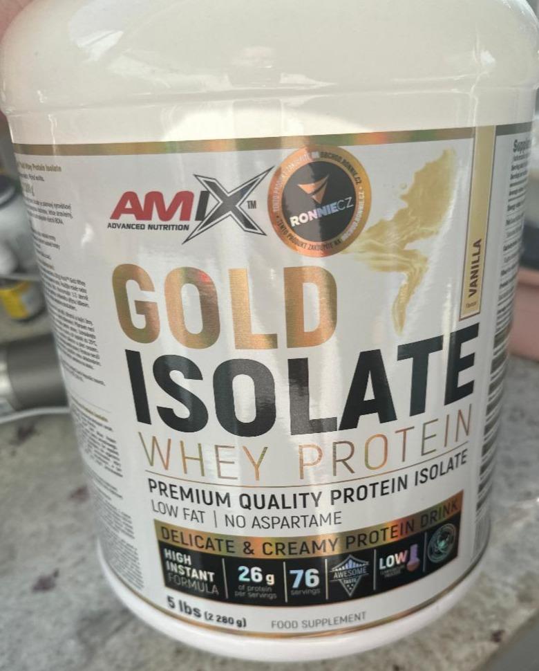 Fotografie - Gold Isolate whey protein Amix