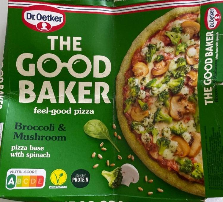 Fotografie - The good baker broccoli & mushroom pizza Dr.Oetker