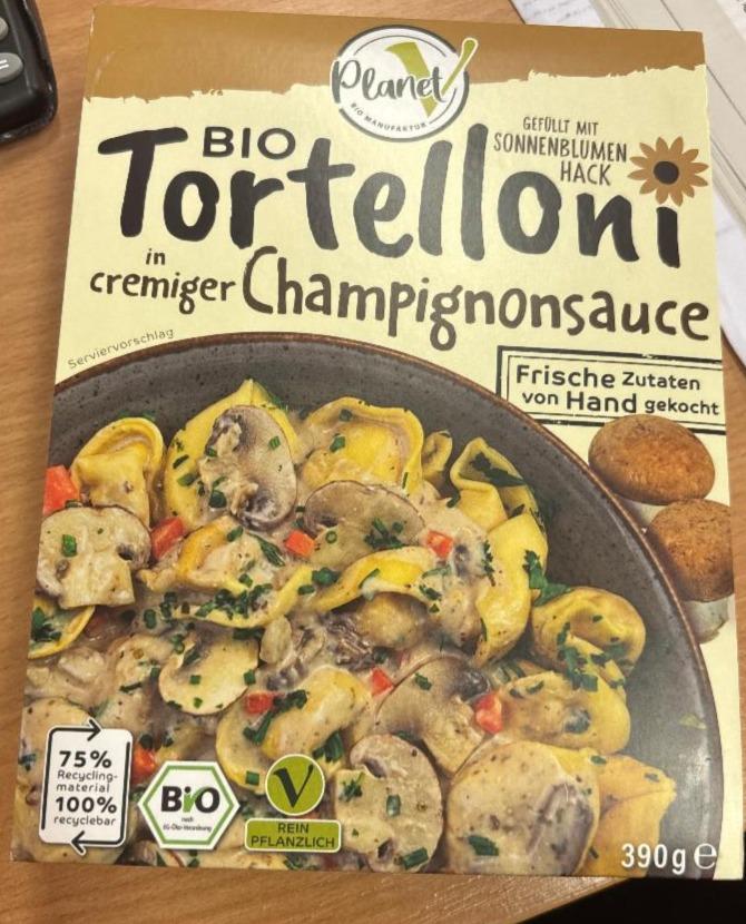 Fotografie - Bio tortelloni in cremiger champignonsauce Planet V