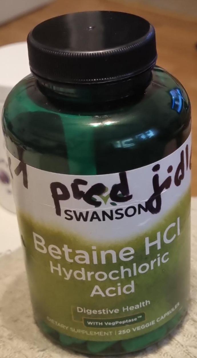 Fotografie - Betaine HCL Hydrochloric Acid Digestive Health