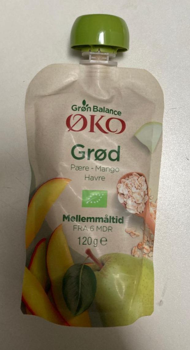 Fotografie - Grød pære - mango havre Øko