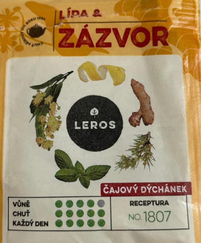 Fotografie - čaj lípa a zázvor Leros