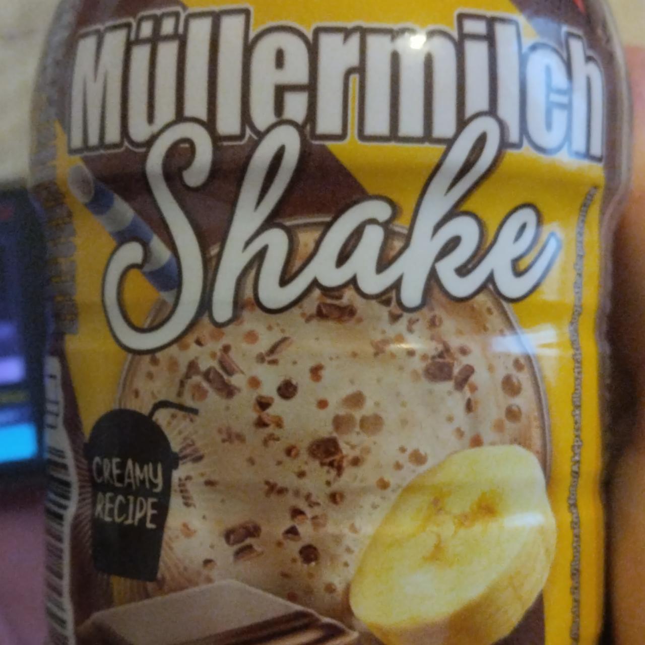 Fotografie - Müllermilch shake limitiert typ schoko & banane Müller