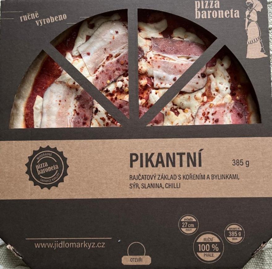 Fotografie - Pizza baroneta pikantní jídlo markýz