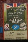 Fotografie - Grass fed lean beef steak mince Birchwood