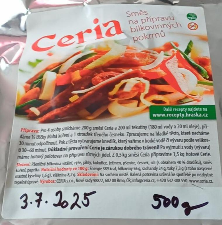 Fotografie - Směs na přípravu bílkovinových pokrmů Ceria