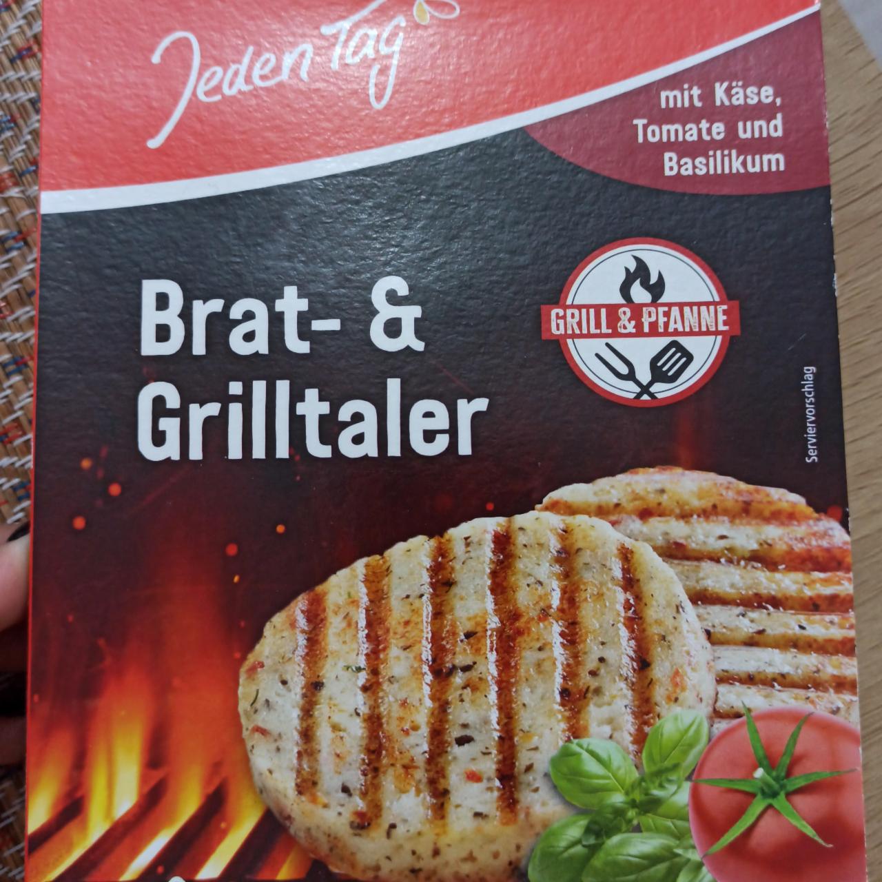 Fotografie - Brat- & grilltaler mit käse, tomate und basilikum Jeden Tag