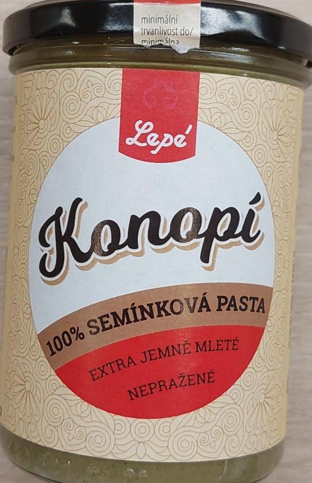 Fotografie - Konopí 100% semínková pasta Lepé