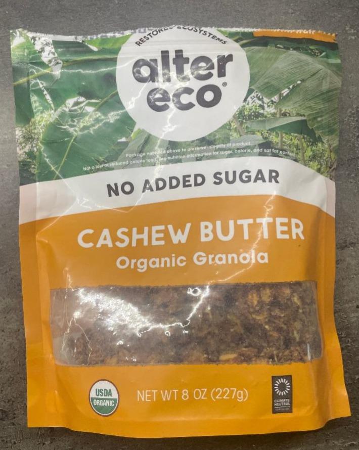 Fotografie - Organic granola cashew butter Alter Eco