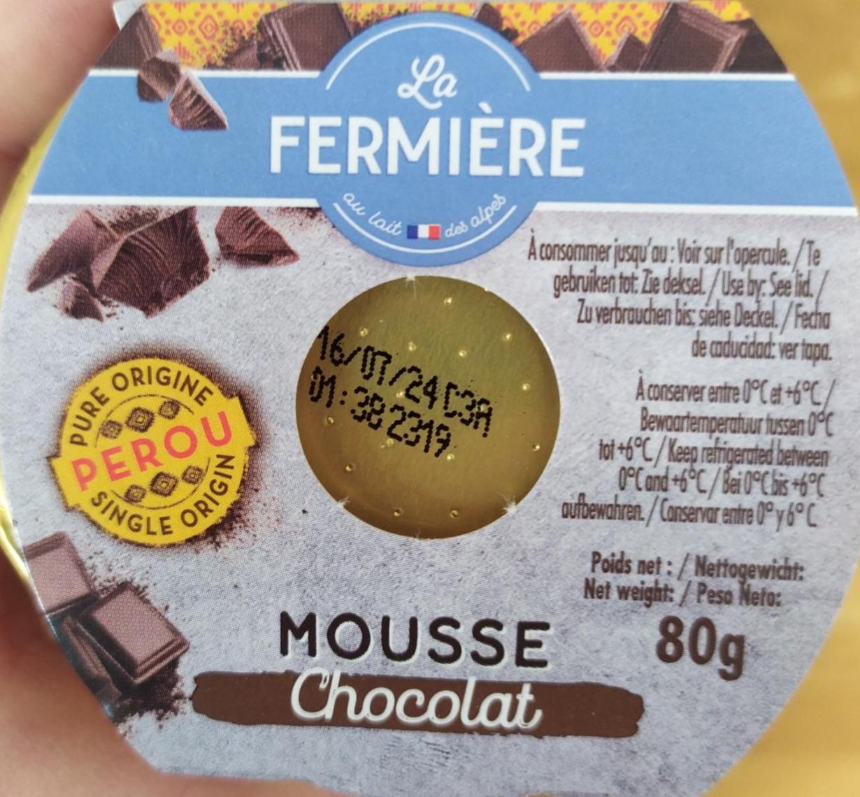 Fotografie - Mousse chocolat La fermiére