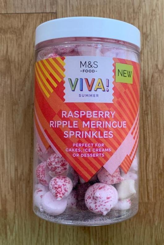 Fotografie - Viva! Summer raspberry ripple meringue sprinkles M&S Food