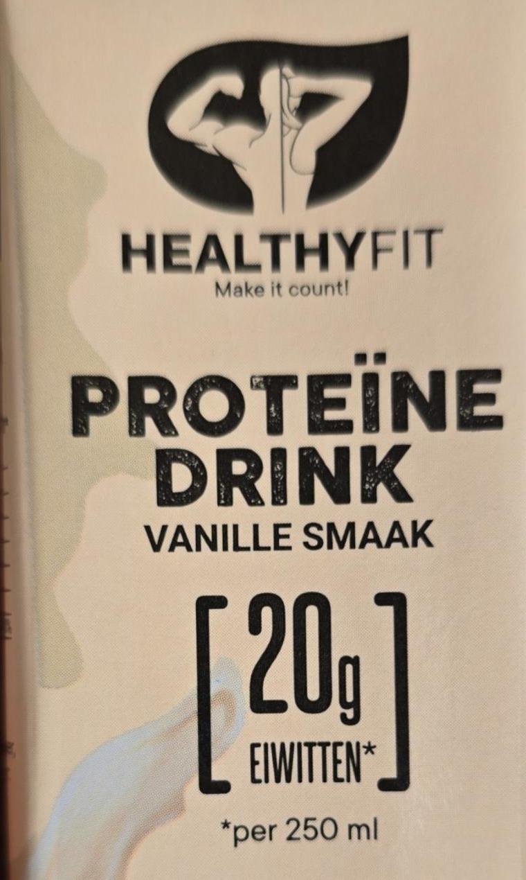 Fotografie - Proteïne drink vanille smaak HealthyFit