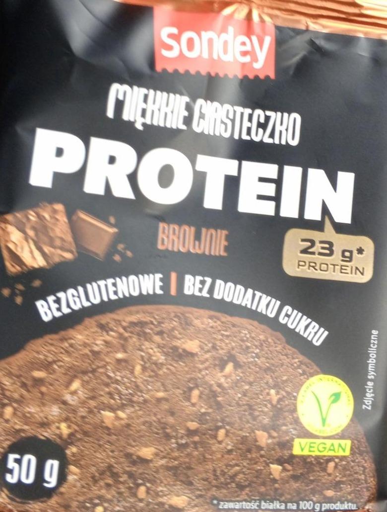 Fotografie - Miękkie ciasteczko protein brownie Sondey