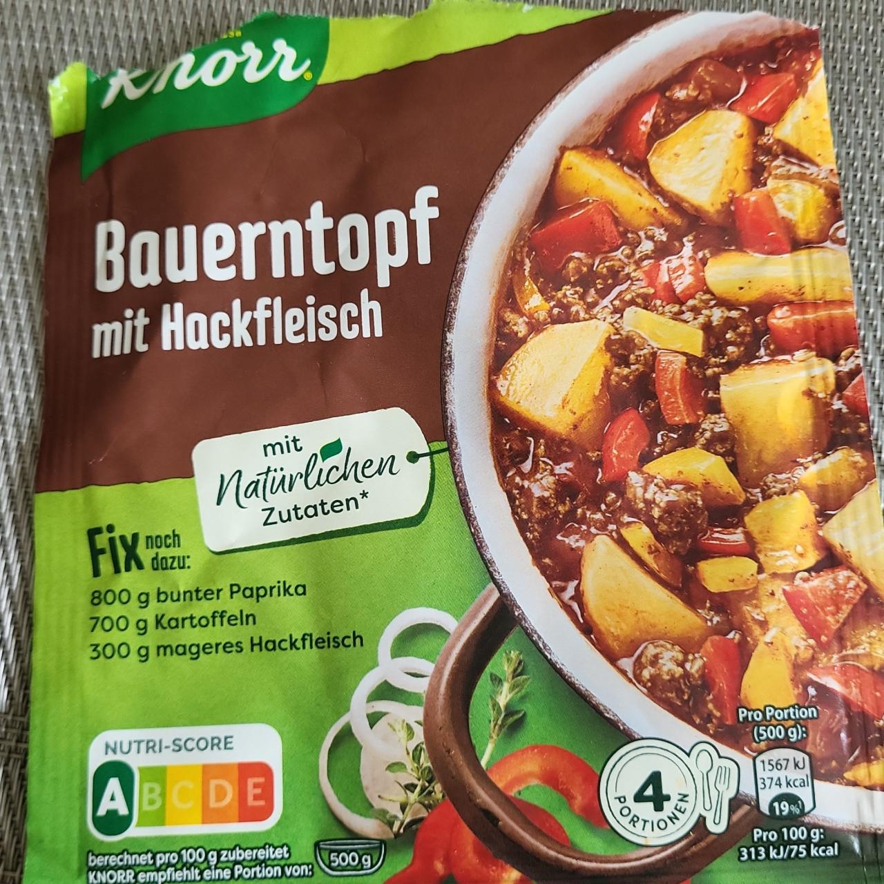 Fotografie - Bauerntopf mit hackfleisch Knorr