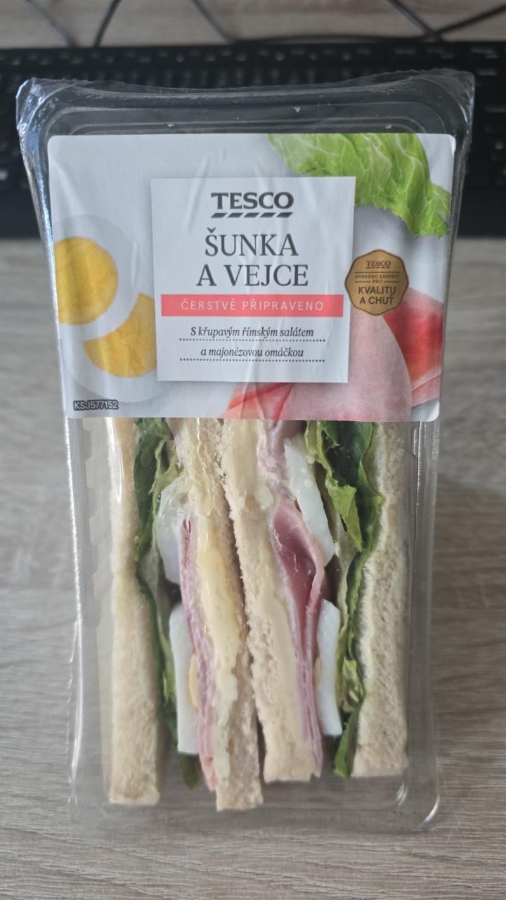 Fotografie - Sandwich šunka a vejce Tesco