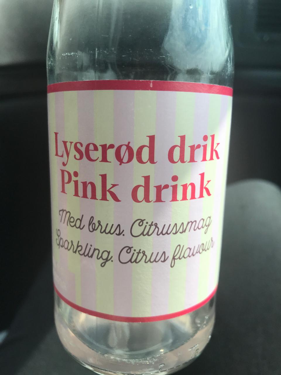 Fotografie - Pink drink sparkling citrus flavour Flying tiger