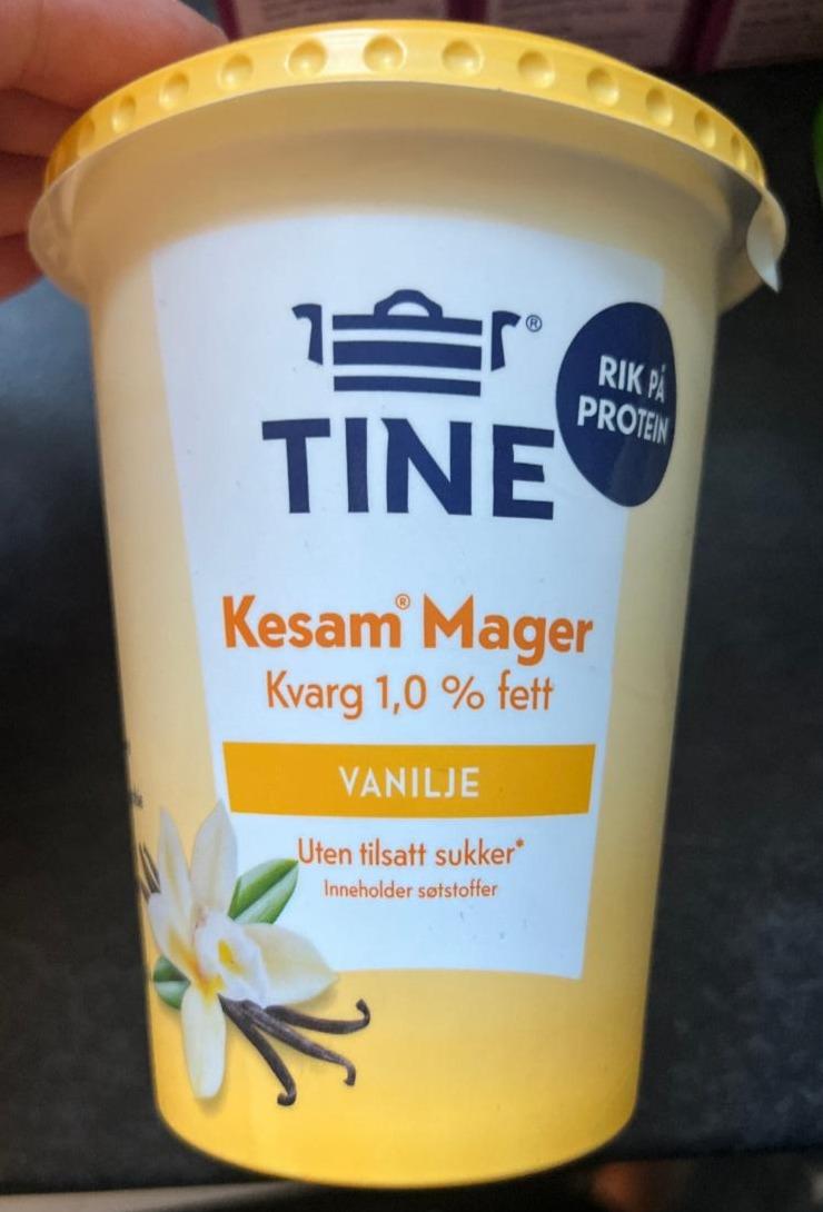 Fotografie - Kesam mager kvarg 1,0% fett vanilje Tine