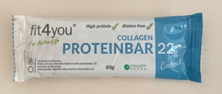 Fotografie - ProteinBar Collagen Coconut Fit4you