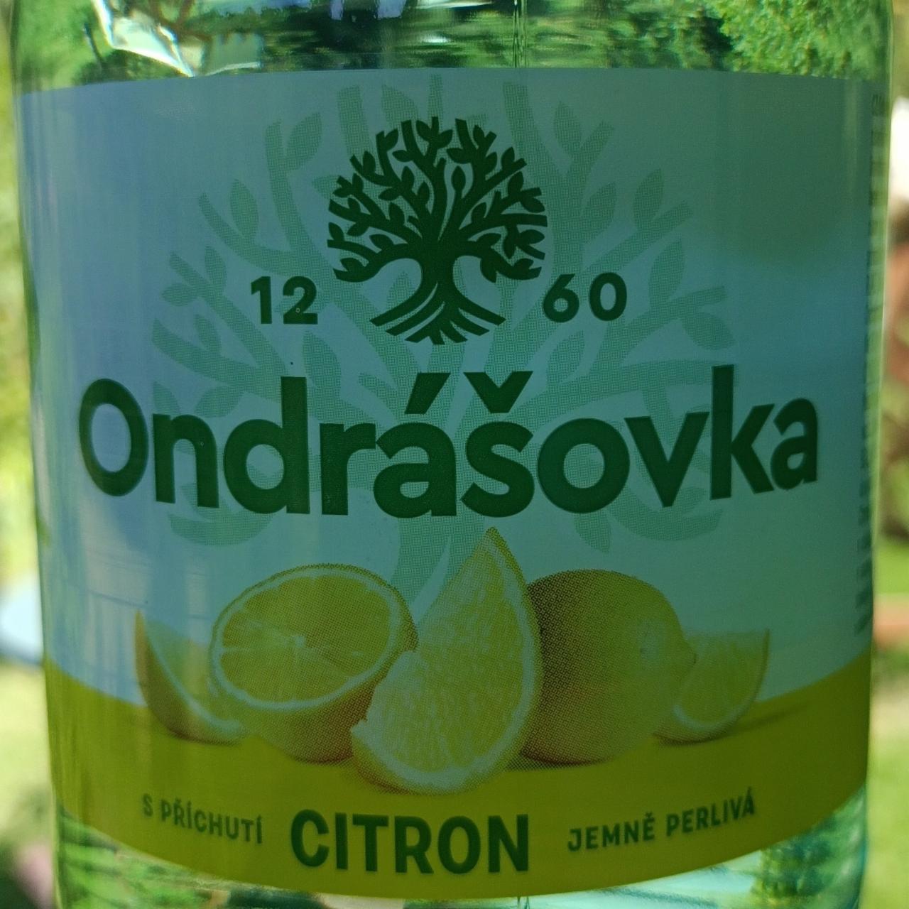 Fotografie - Jemně perlivá s příchutí citron Ondrášovka