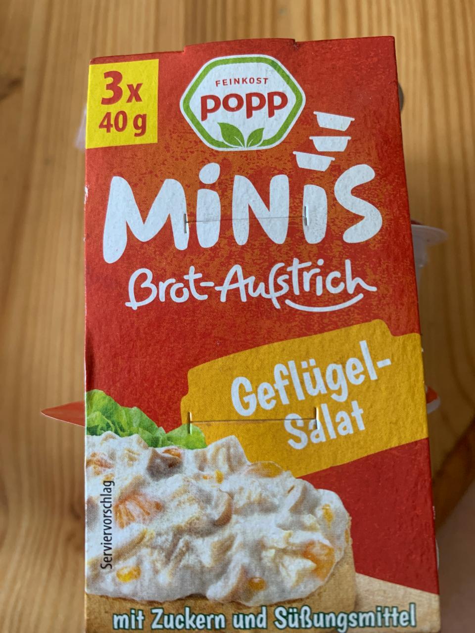 Fotografie - Minis brot-aufstrich Geflügel-salat Popp