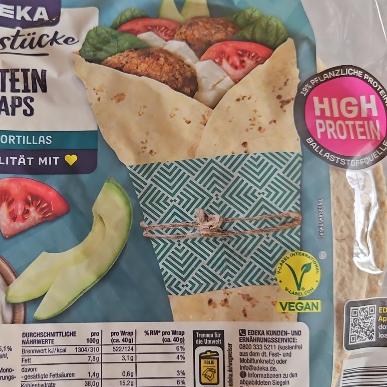 Fotografie - Protein wraps Herzstücke Edeka