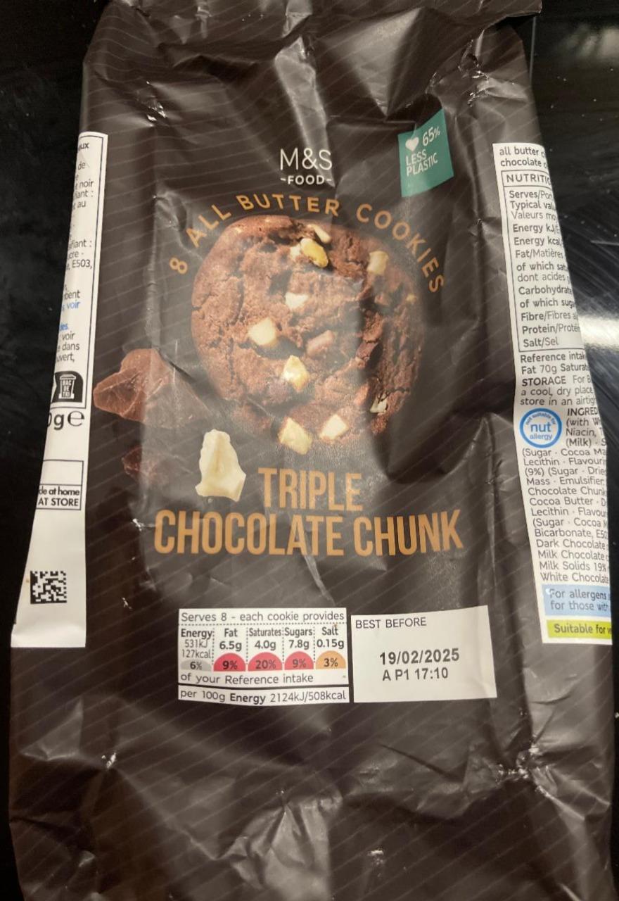 Fotografie - All Butter triple belgian chocolate chunk cookies Marks&Spencer