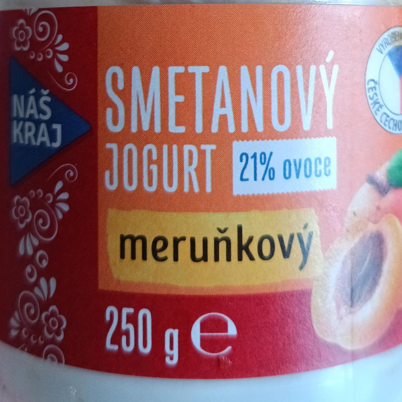 Fotografie - Smetanový jogurt meruňkový 21% ovoce Náš kraj