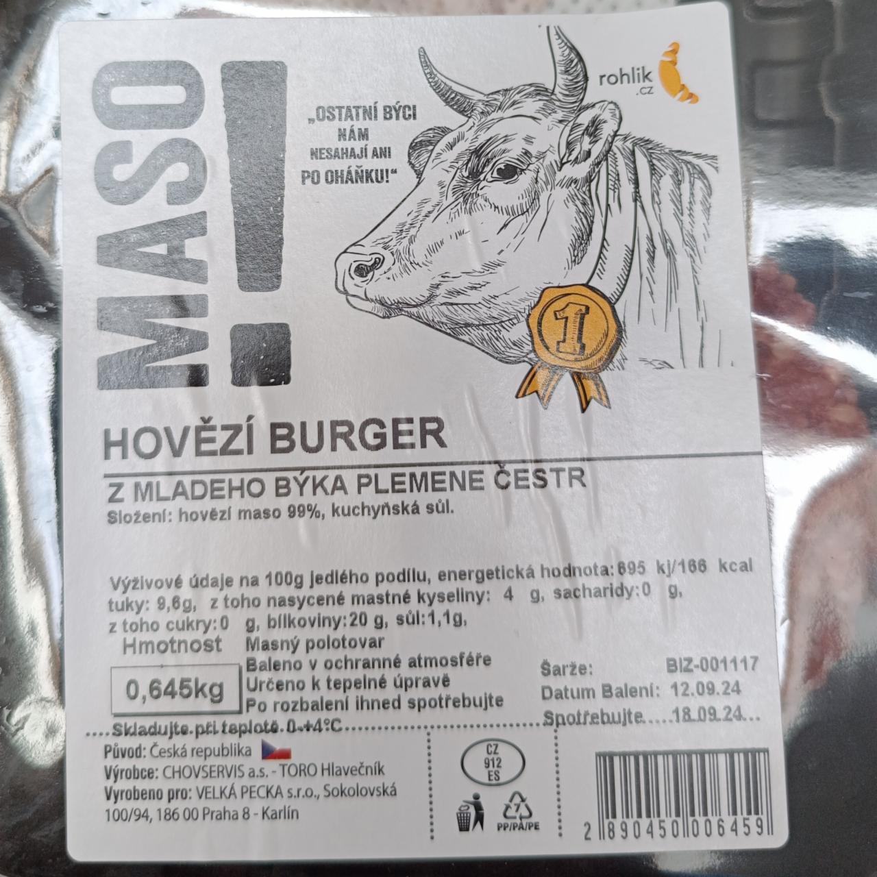 Fotografie - Hovězí burger Toro Hlavečník