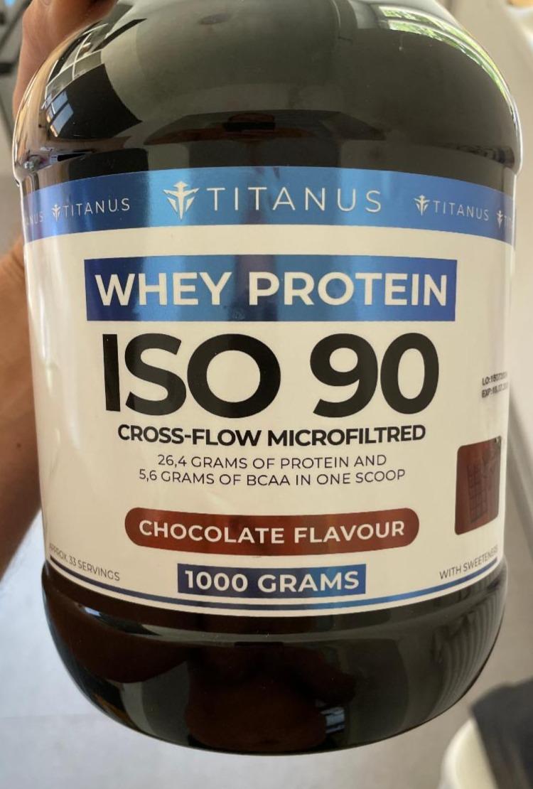 Fotografie - Whey protein iso 90 chocolate flavour Titanus