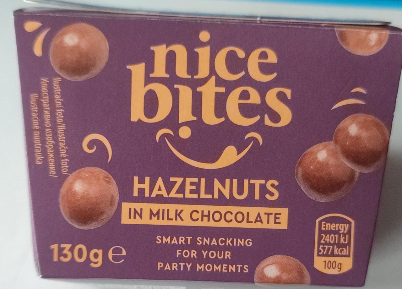 Fotografie - Hazelnuts in milk chocolate Nice Bites