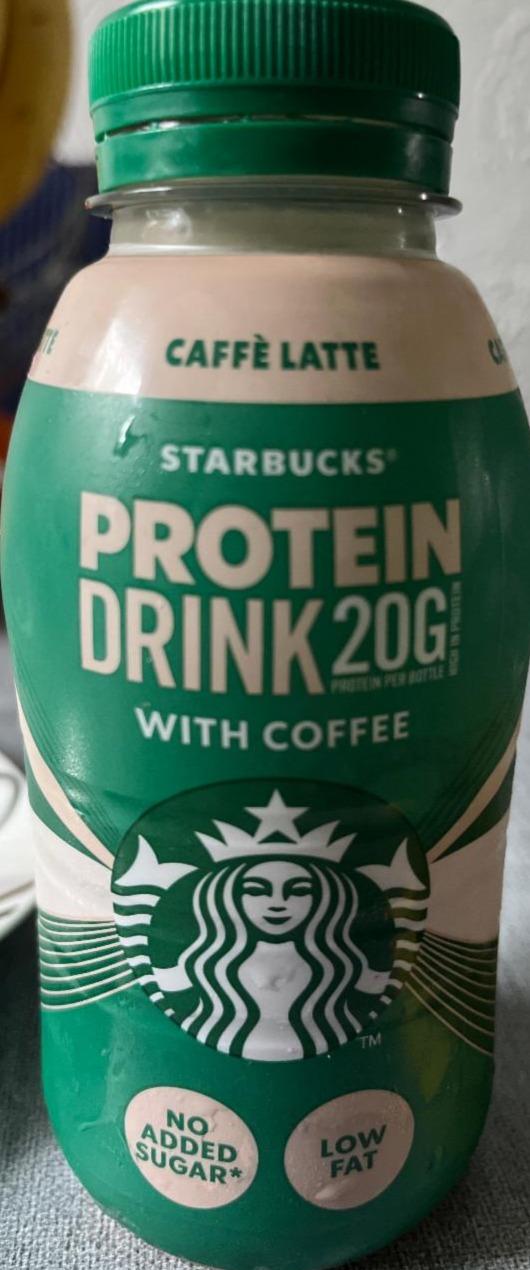 Fotografie - Caffé latte protein drink with coffee Starbucks