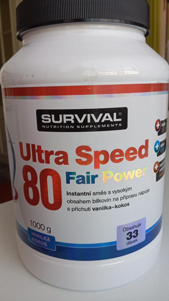 Fotografie - Ultra Speed 80 Fair Power vanilka-kokos - Survival