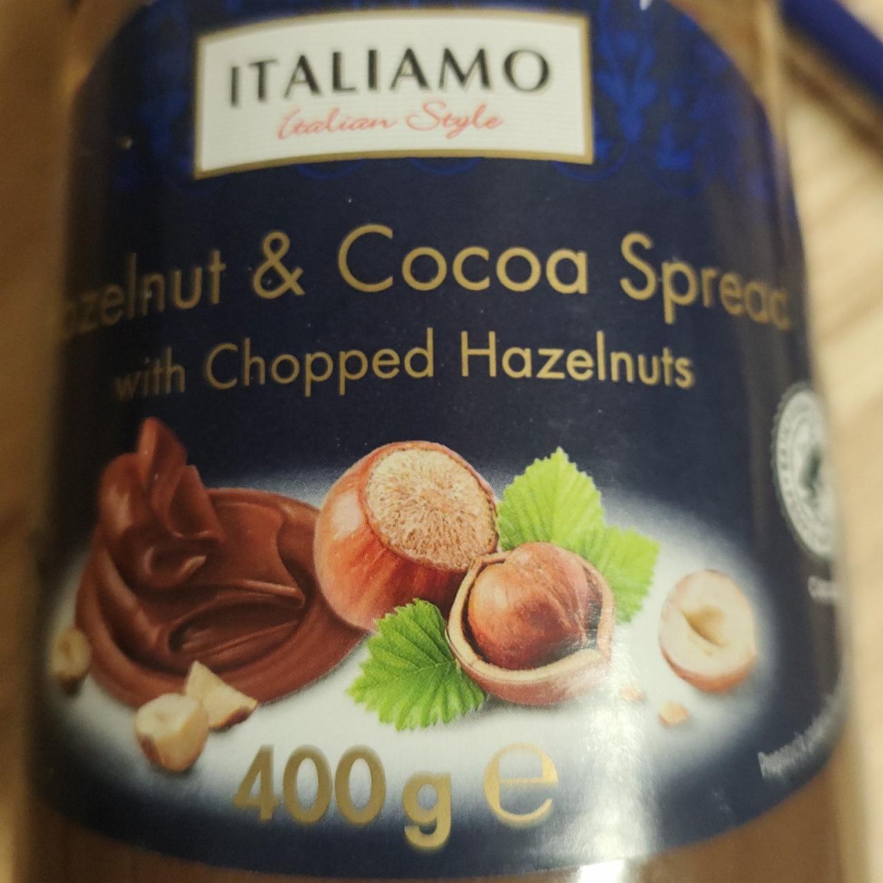 Fotografie - Hazelnut & cocoa spread with chopped hazelnuts Italiamo